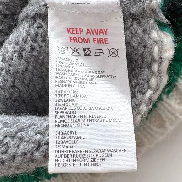 Urban Outfitters Oversized Striped Boyfriend Sweater Small Preppy Academia Crew - Picture 7 of 10